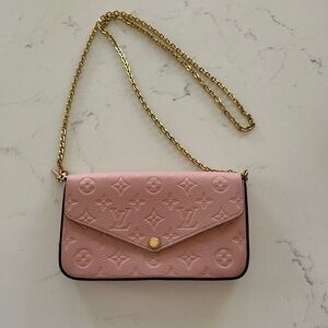 Louis Vuitton Rose Poudre Félicie Pochette (Pink Crossbody)